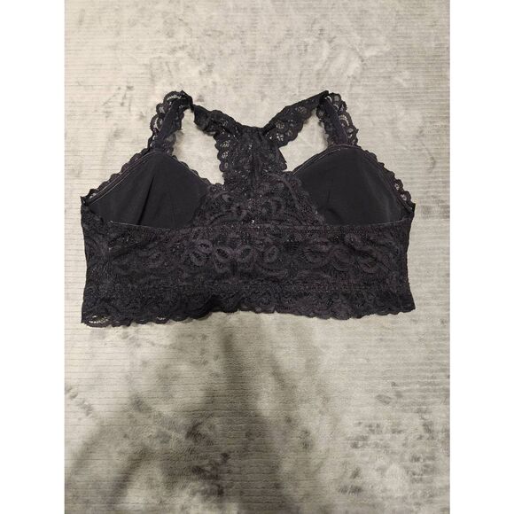 Maurices size M Black Lace Racerback Bralette Bra - Picture 2 of 3